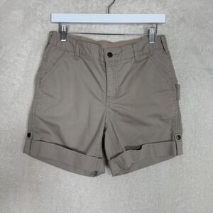 Carhartt Women's Original Fit Cargo Smithville‎ Shorts Khaki Size 8 Utility